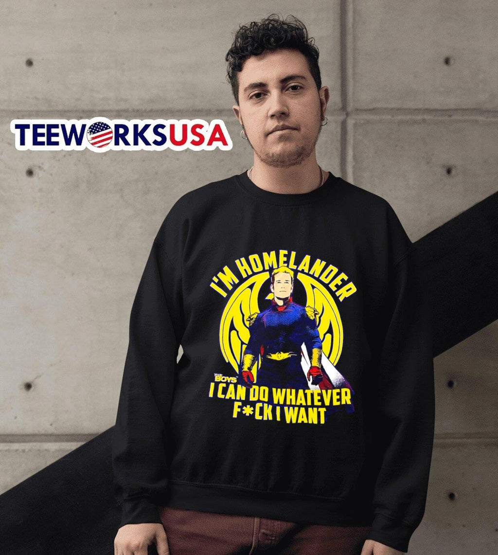 I'm homelander the boys I can do whatever want - Adult & Kids T-Shirts, Sweatshirts & Hoodies apparel design preview 3