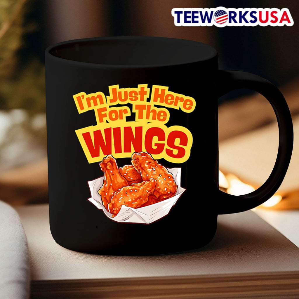 I'm just here for the wings chicken fried - Adult & Kids T-Shirts, Sweatshirts & Hoodies apparel design preview 3