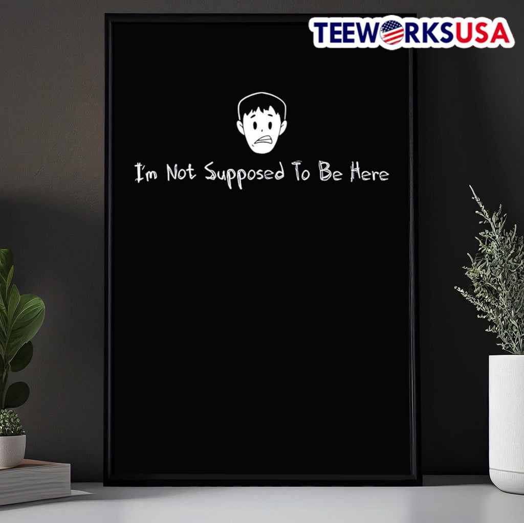 I'm not supposed to be here - Adult & Kids T-Shirts, Sweatshirts & Hoodies apparel design preview 5