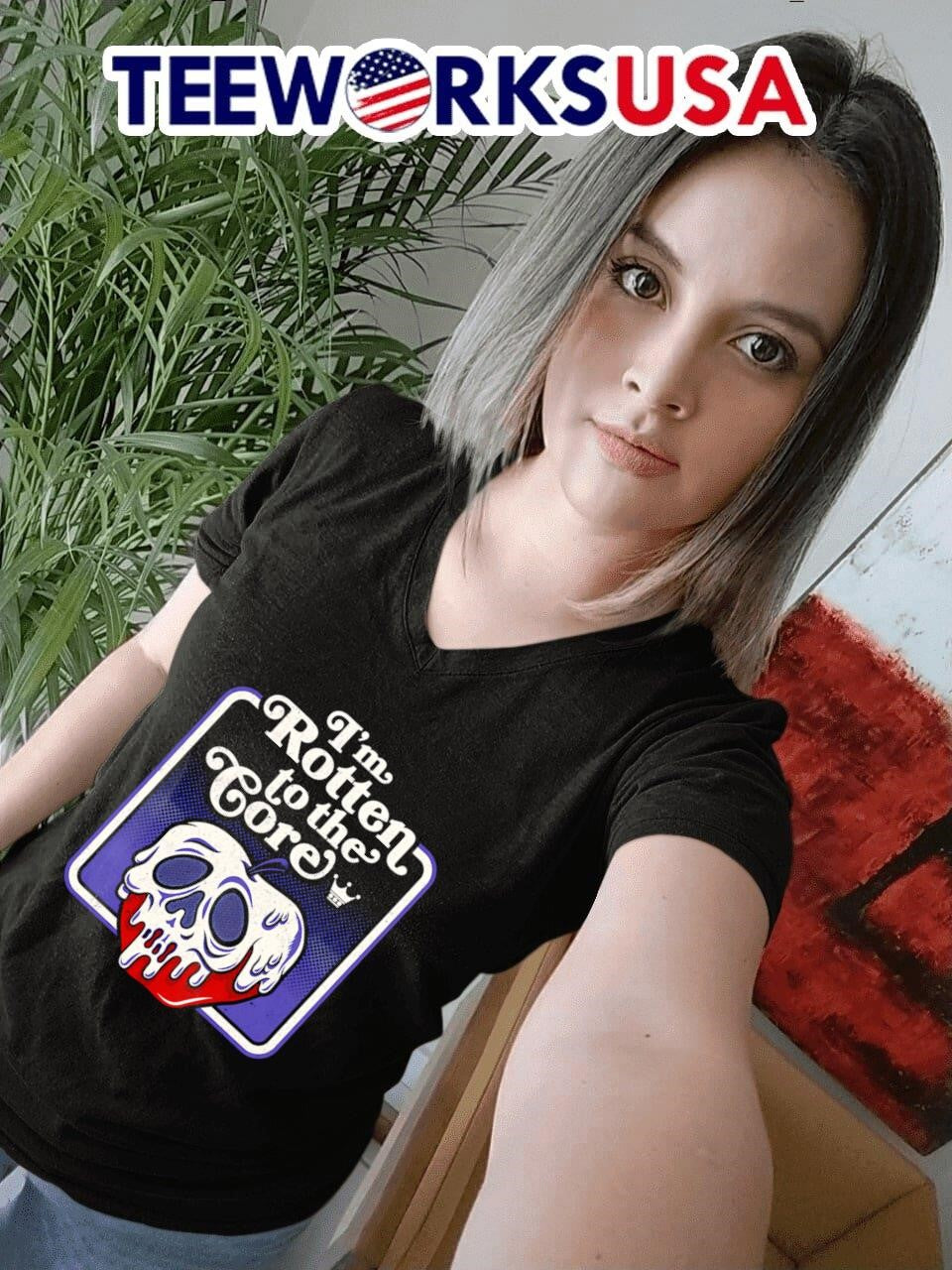 I'm rotten to the core skull apple - Adult & Kids T-Shirts, Sweatshirts & Hoodies apparel design preview 4