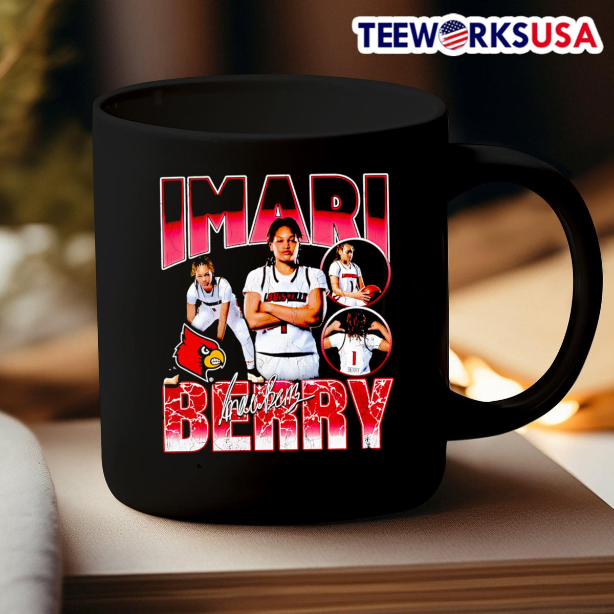 Imari Berry Louisville 90s graphic - Adult & Kids T-Shirts, Sweatshirts & Hoodies apparel design preview 3