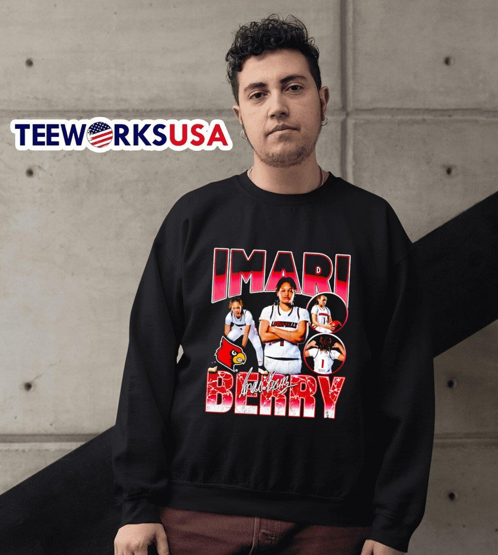 Imari Berry Louisville 90s graphic - Adult & Kids T-Shirts, Sweatshirts & Hoodies apparel design preview 6