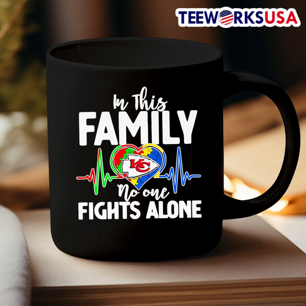 In this family no one fights alone Kansas City Chiefs - Adult & Kids T-Shirts, Sweatshirts & Hoodies apparel design preview 3