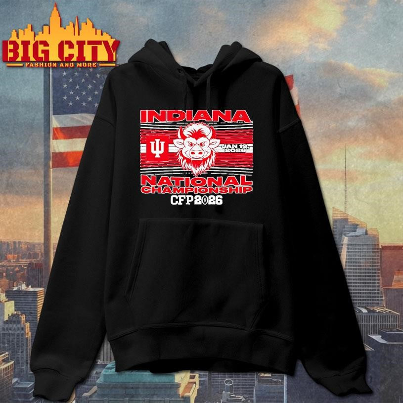 Indiana Football 2026 Cfp National Championship Game - Adult & Kids T-Shirts, Sweatshirts & Hoodies apparel design preview 2