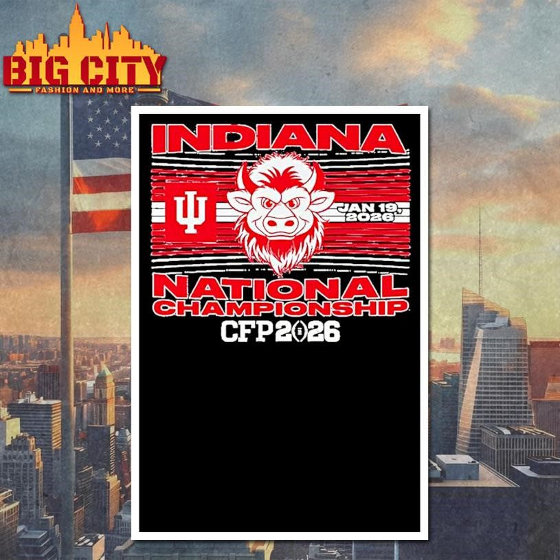 Indiana Football 2026 Cfp National Championship Game - Adult & Kids T-Shirts, Sweatshirts & Hoodies apparel design preview 4