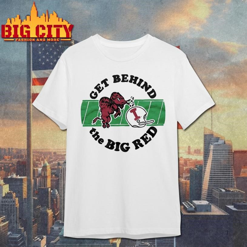 Indiana University Get Behind The Big Red - Adult & Kids T-Shirts, Sweatshirts & Hoodies apparel design preview 1