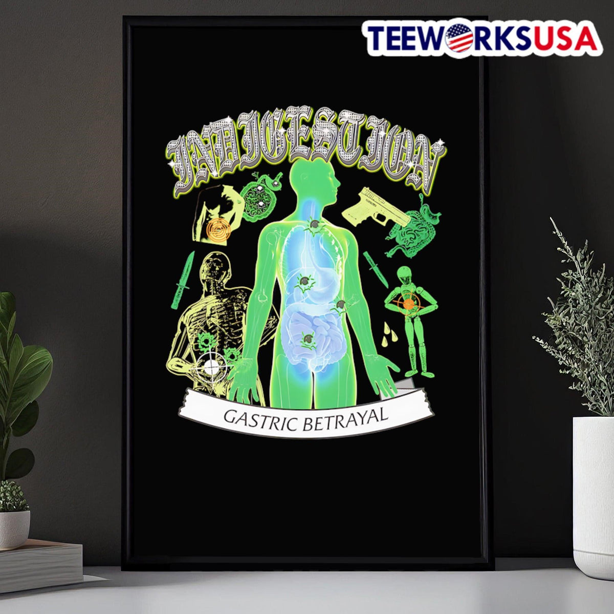Indigestion Gastric Betrayal by @ArcaneBullshit - Adult & Kids T-Shirts, Sweatshirts & Hoodies apparel design preview 5