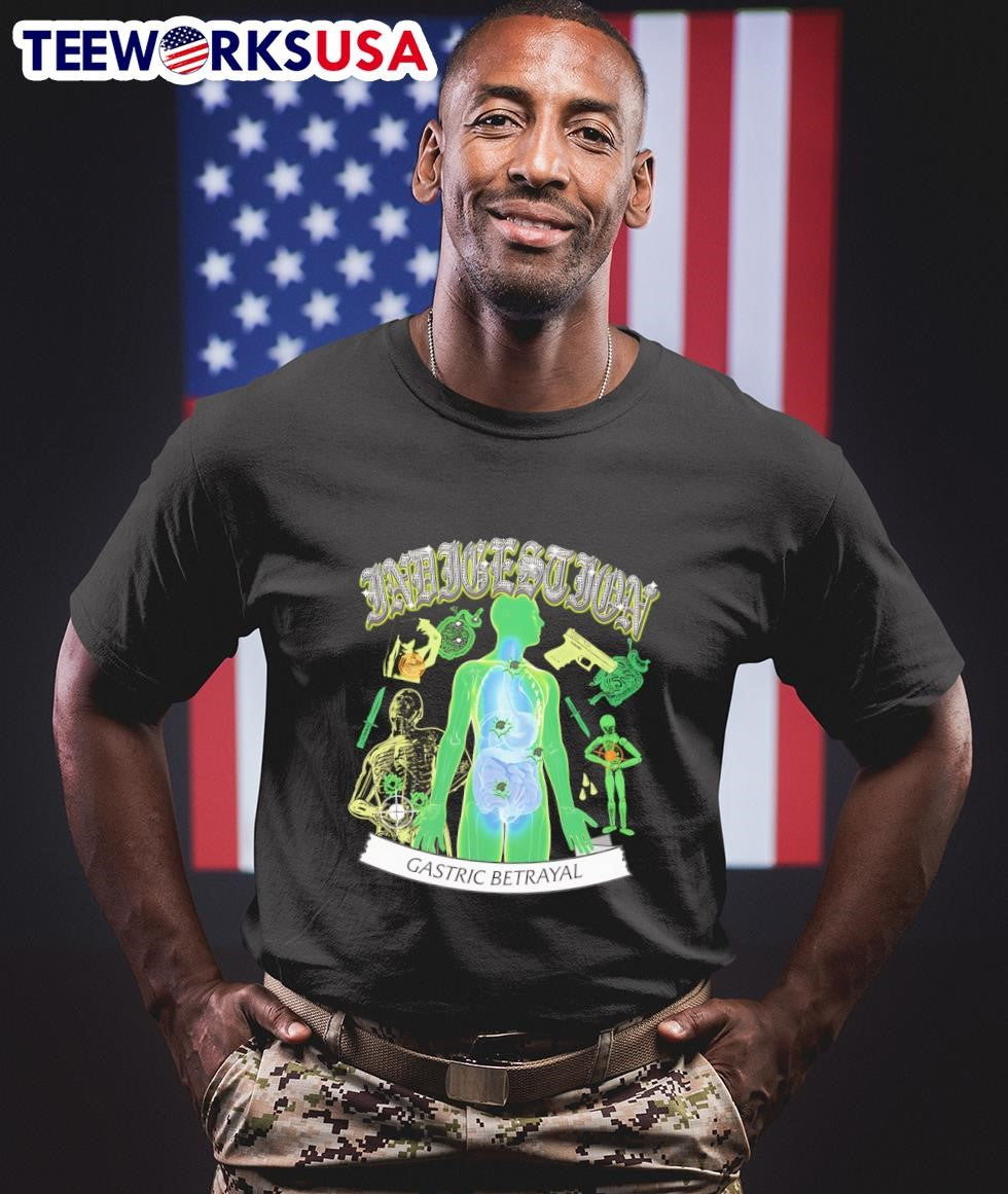 Indigestion Gastric Betrayal by @ArcaneBullshit - Adult & Kids T-Shirts, Sweatshirts & Hoodies apparel design preview 1