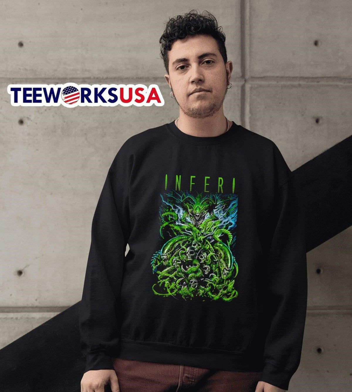 Inferi Alien Queen - Adult & Kids T-Shirts, Sweatshirts & Hoodies apparel design preview 3