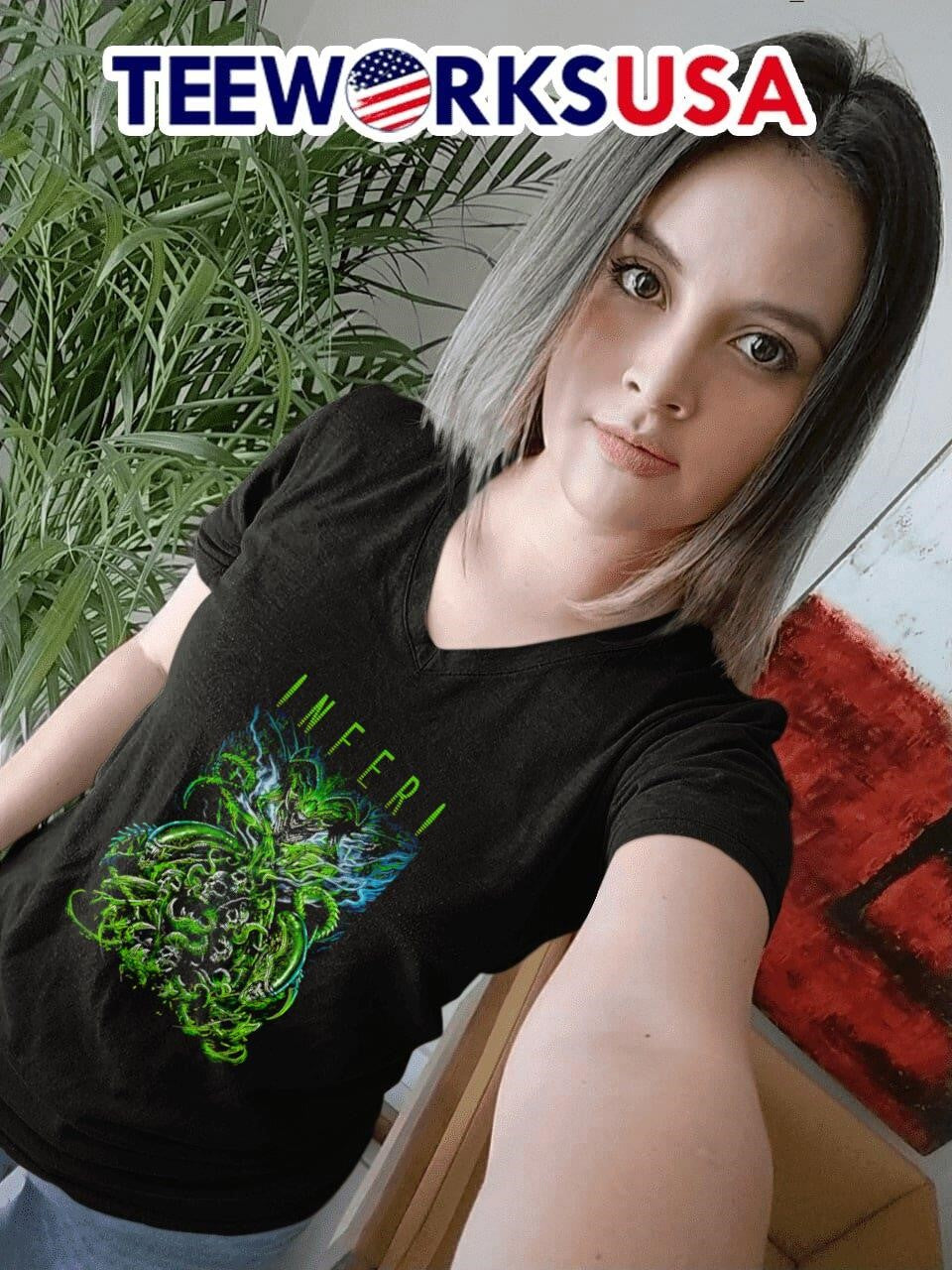 Inferi Alien Queen - Adult & Kids T-Shirts, Sweatshirts & Hoodies apparel design preview 4