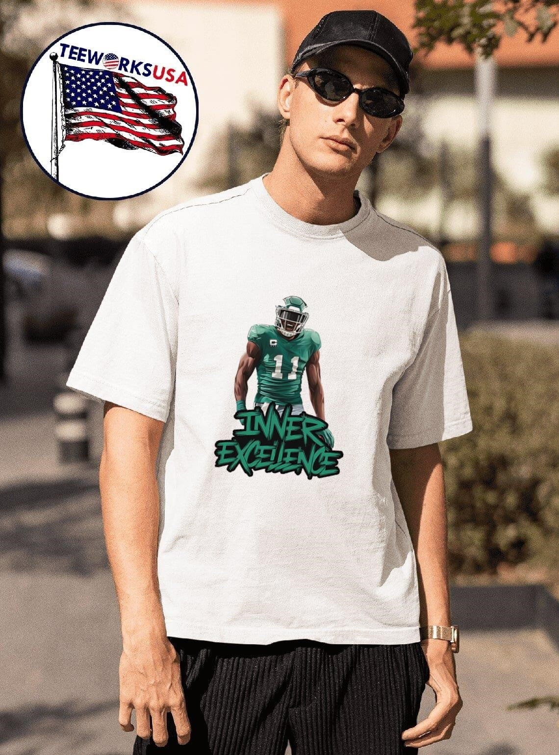 Inner Excellence 11 AJ Brown - Adult & Kids T-Shirts, Sweatshirts & Hoodies apparel design preview 1