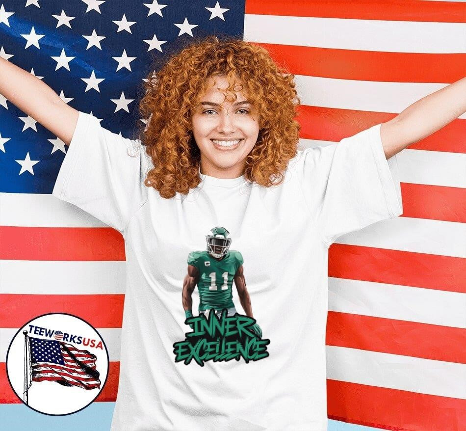 Inner Excellence 11 AJ Brown - Adult & Kids T-Shirts, Sweatshirts & Hoodies apparel design preview 7