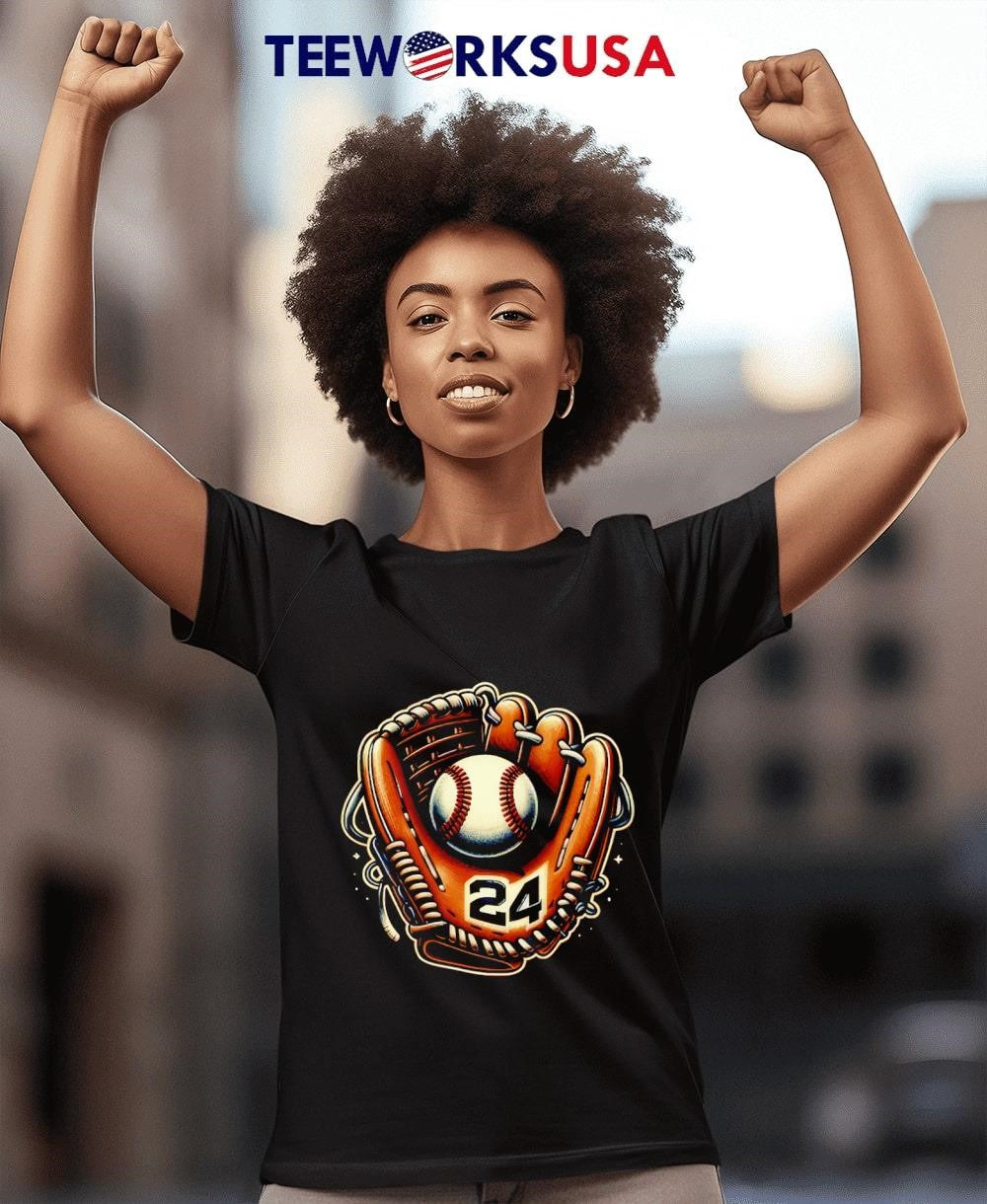 Inspired by Willie Mays 24 - Adult & Kids T-Shirts, Sweatshirts & Hoodies apparel design preview 4