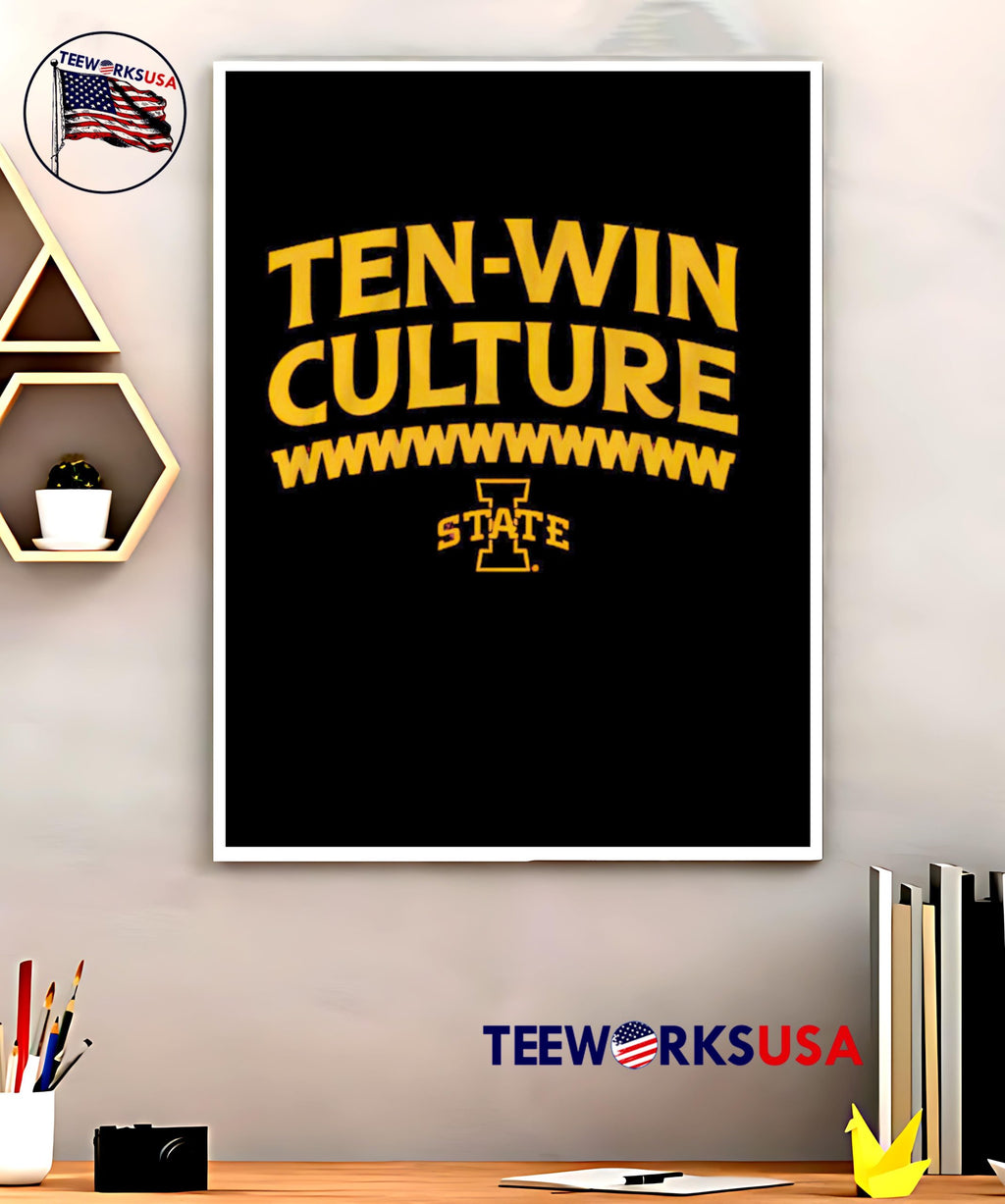 Iowa State Football 10-Win Culture - Adult & Kids T-Shirts, Sweatshirts & Hoodies apparel design preview 5