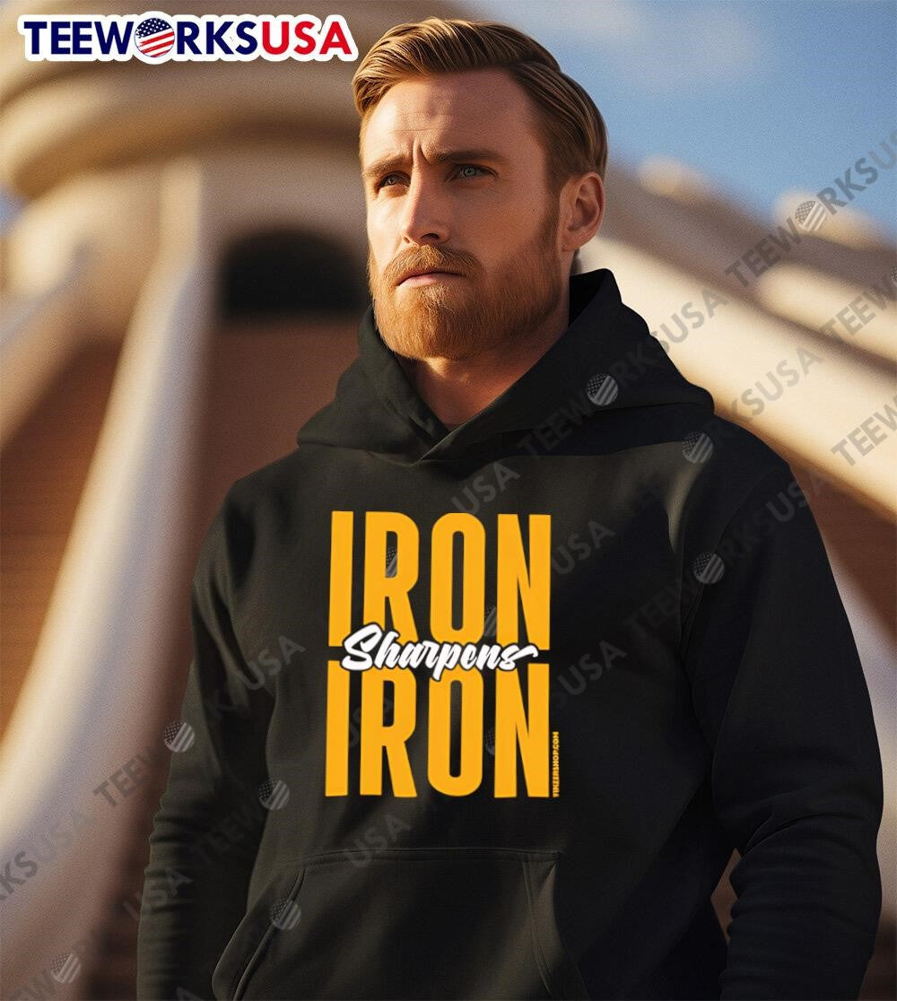 Iron Sharpens Pittsburgh Sports - Adult & Kids T-Shirts, Sweatshirts & Hoodies apparel design preview 2