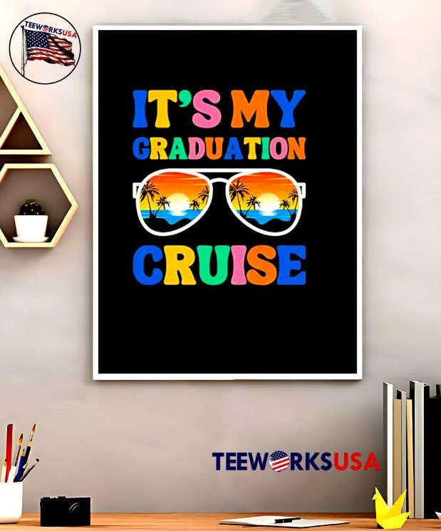 It's My Graduation Cruise - Adult & Kids T-Shirts, Sweatshirts & Hoodies apparel design preview 5