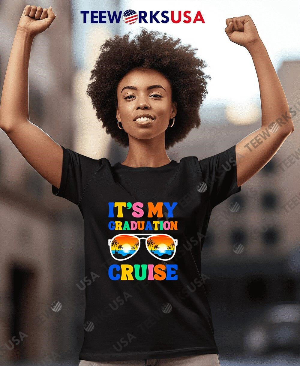 It's My Graduation Cruise - Adult & Kids T-Shirts, Sweatshirts & Hoodies apparel design preview 8