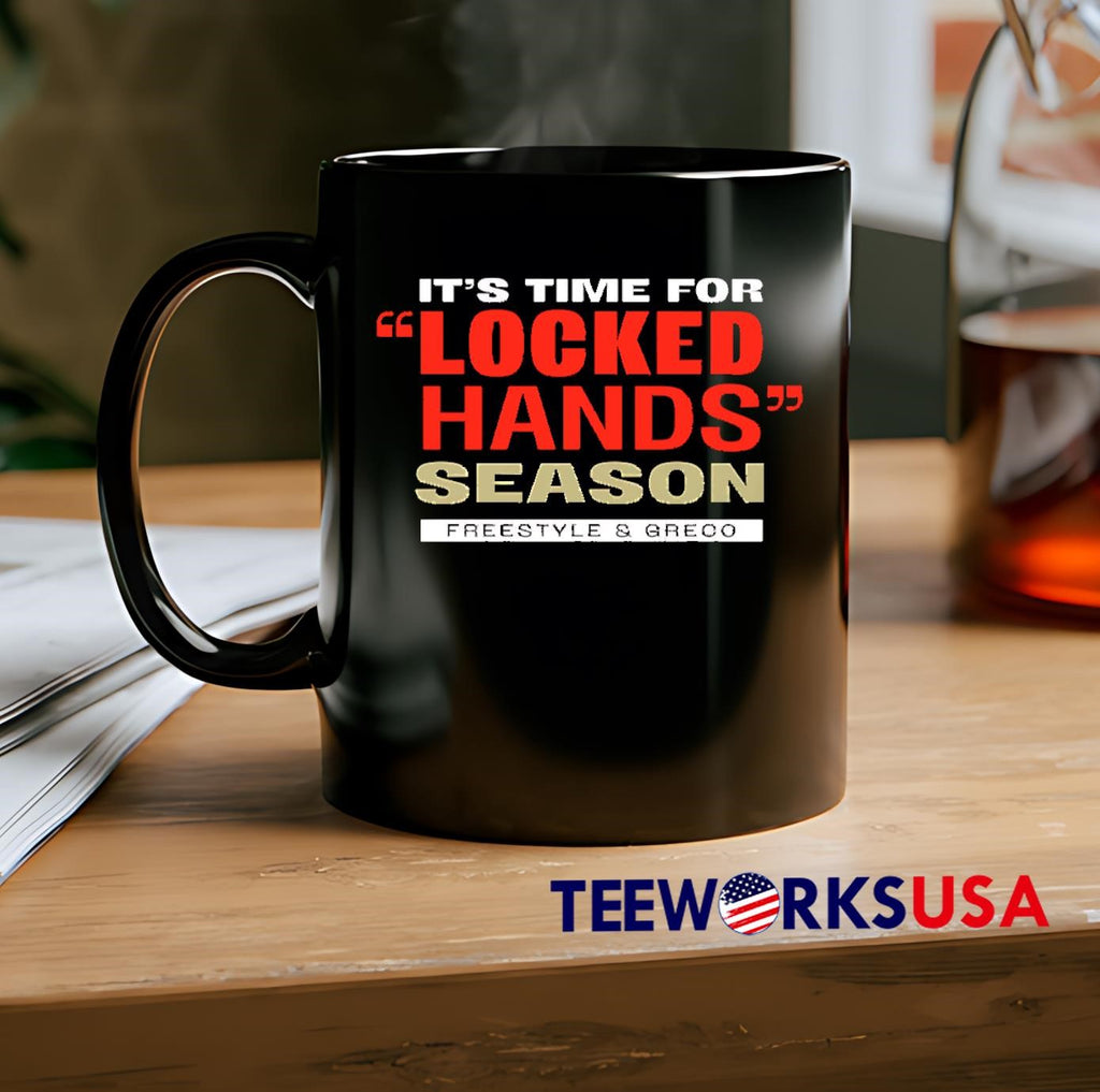 It's Time For Locked Hands Season Freestyle and Greco - Adult & Kids T-Shirts, Sweatshirts & Hoodies apparel design preview 2