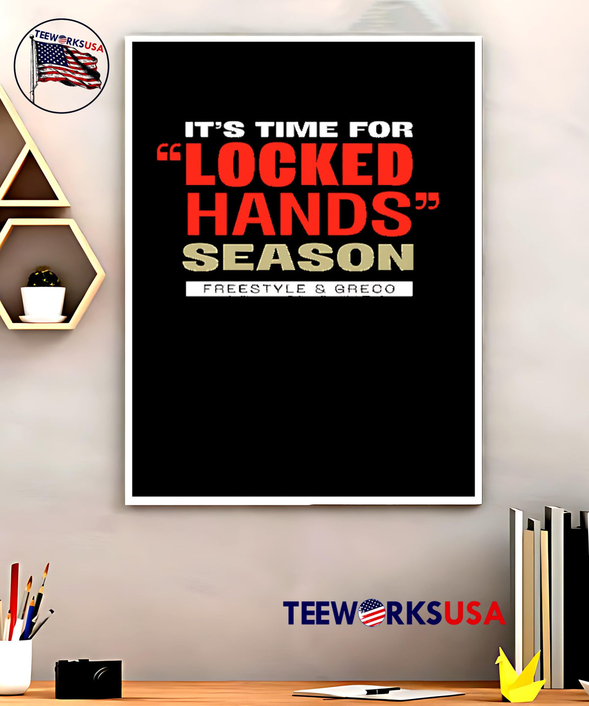 It's Time For Locked Hands Season Freestyle and Greco - Adult & Kids T-Shirts, Sweatshirts & Hoodies apparel design preview 5