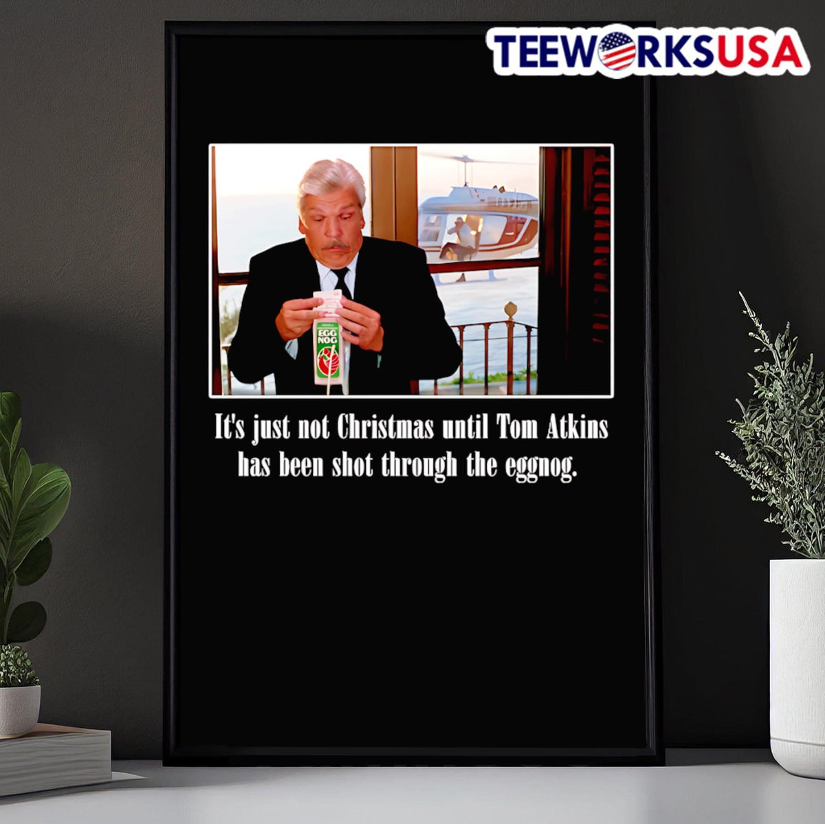 It's just not Christmas until Tom Atkins has been - Adult & Kids T-Shirts, Sweatshirts & Hoodies apparel design preview 5