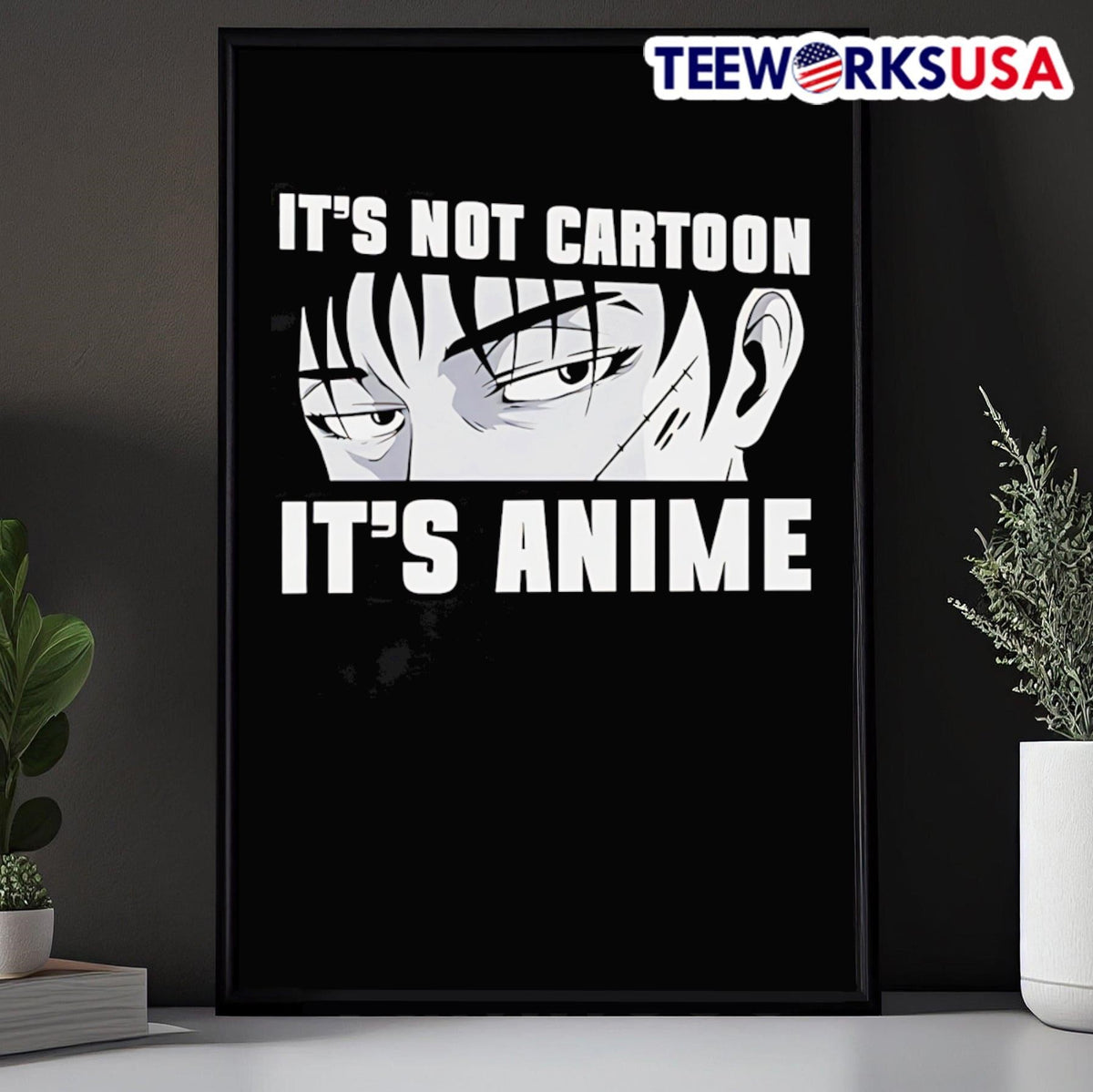 It's not cartoon anime - Adult & Kids T-Shirts, Sweatshirts & Hoodies apparel design preview 5