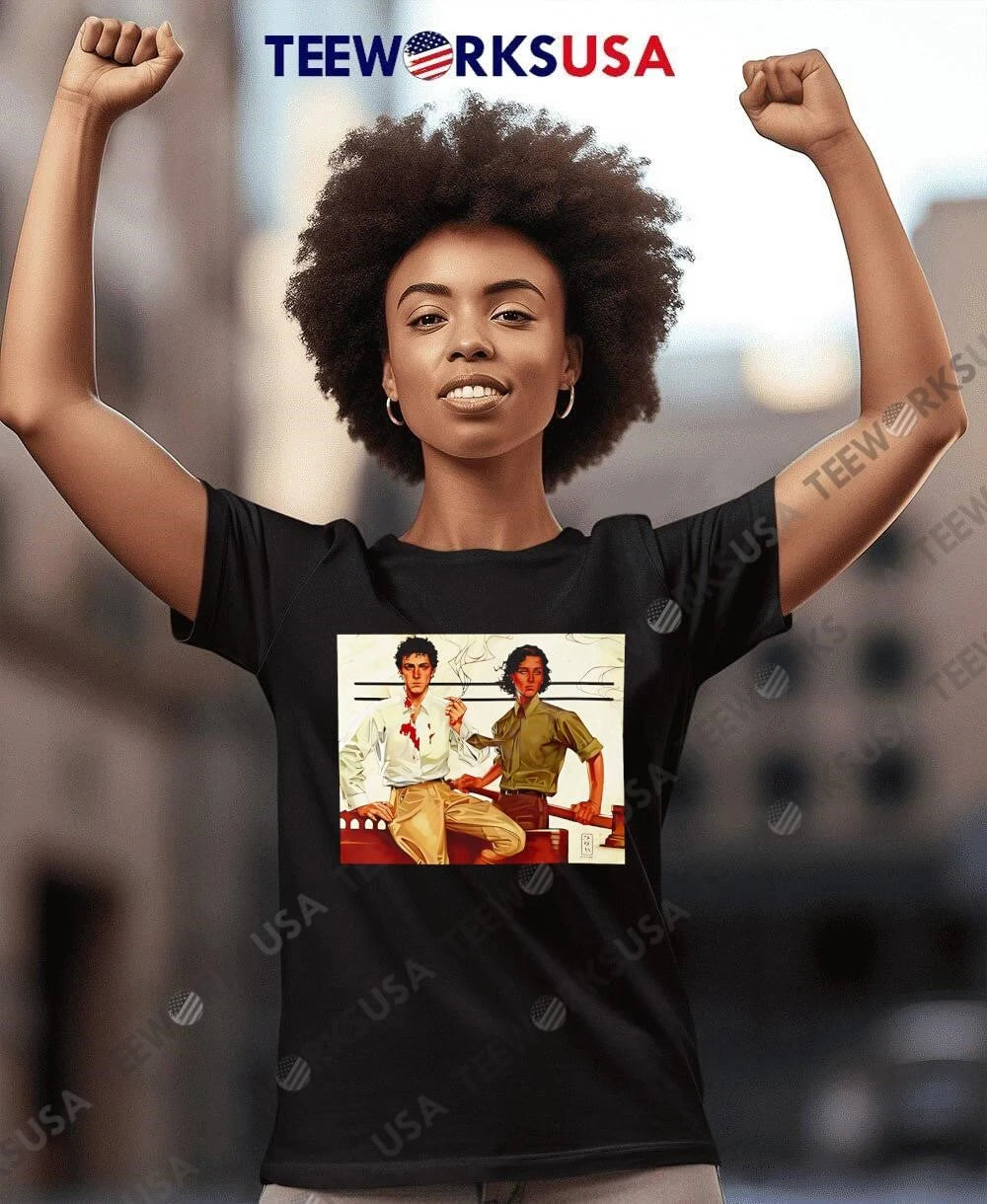 JAPH Two Men Smoking and Bloodied - Adult & Kids T-Shirts, Sweatshirts & Hoodies apparel design preview 7