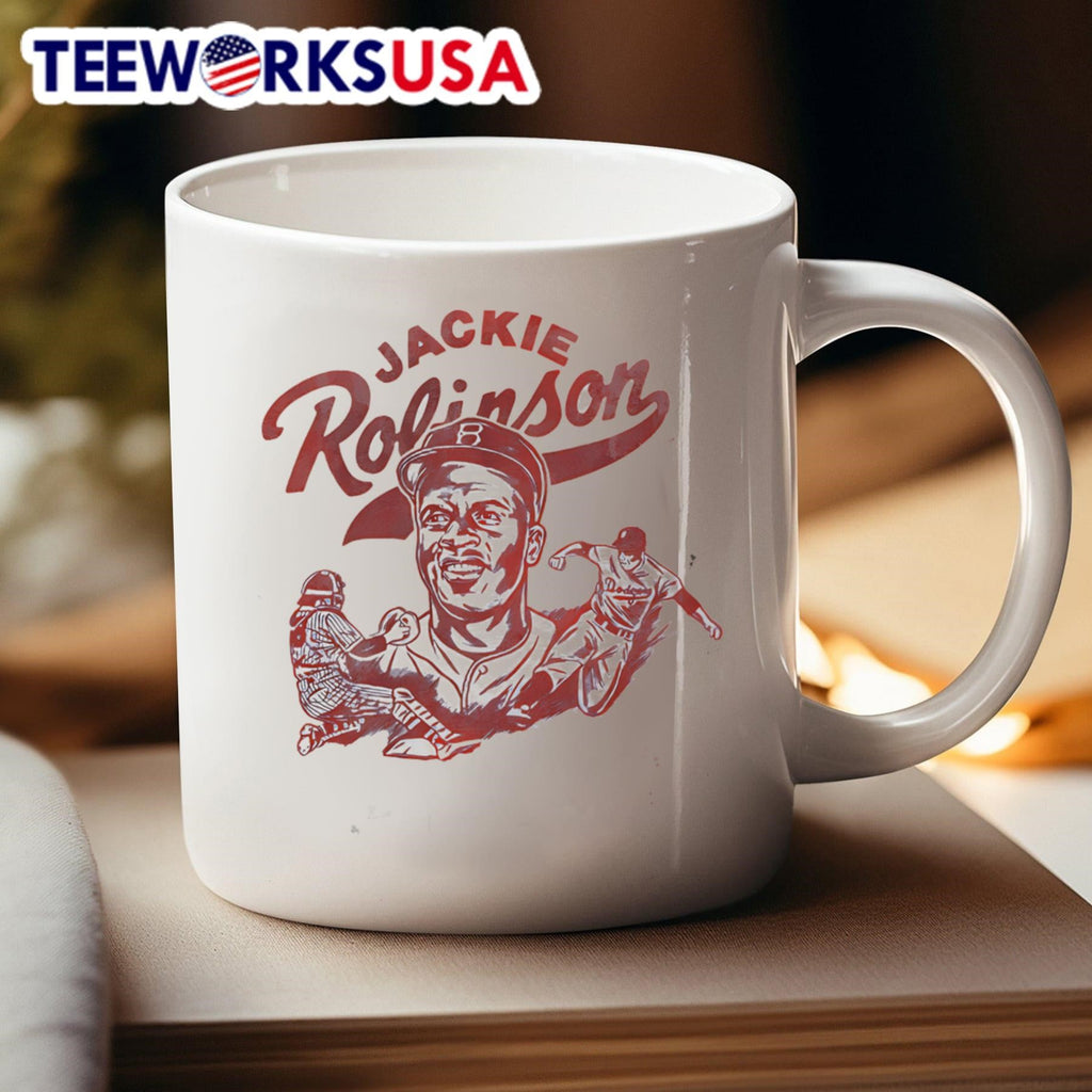 Jackie Robinson Brooklyn Dodgers player graphic - Adult & Kids T-Shirts, Sweatshirts & Hoodies apparel design preview 4
