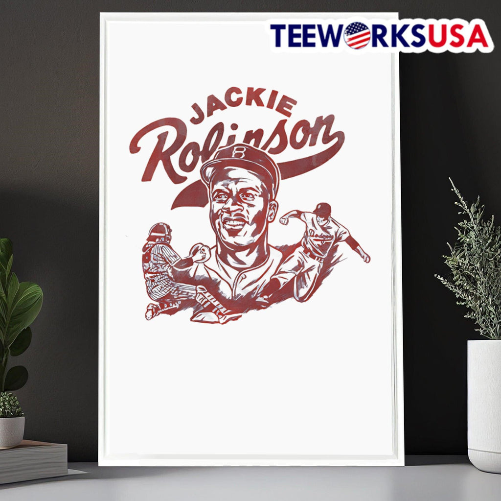 Jackie Robinson Brooklyn Dodgers player graphic - Adult & Kids T-Shirts, Sweatshirts & Hoodies apparel design preview 6