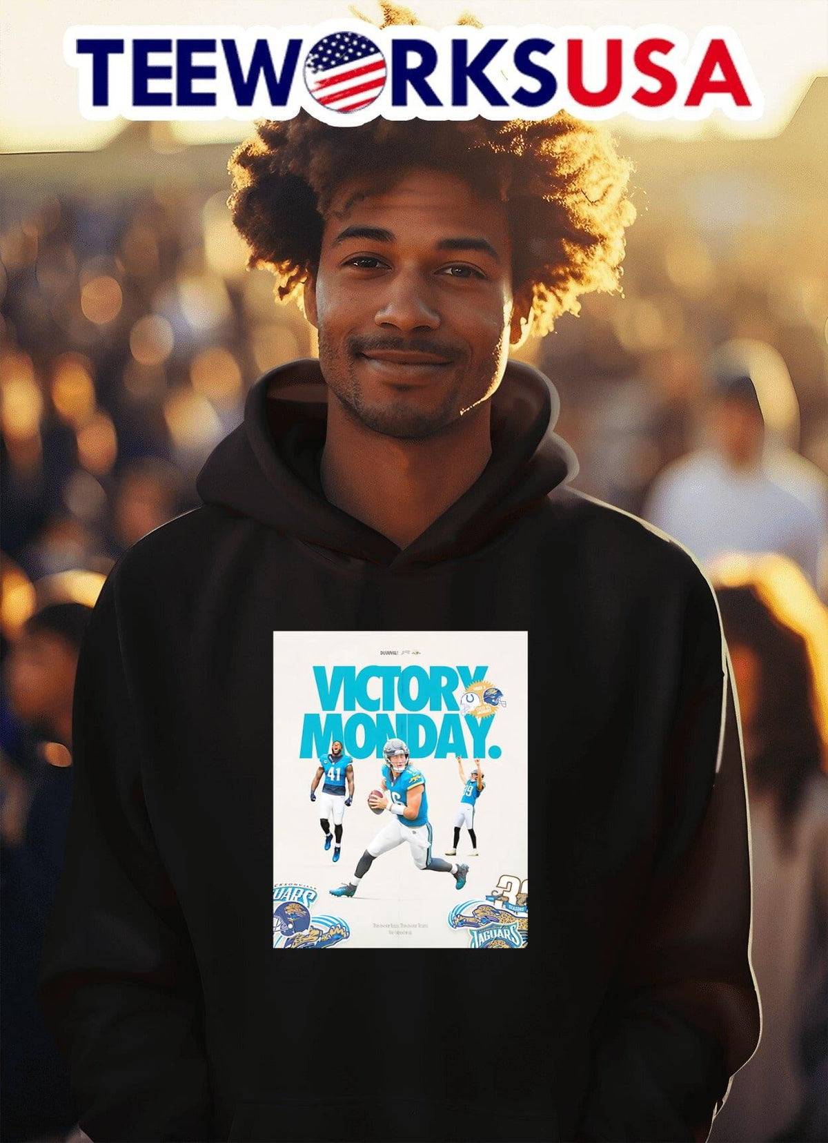 Jacksonville Jaguars Victory Monday poster - Adult & Kids T-Shirts, Sweatshirts & Hoodies apparel design preview 2
