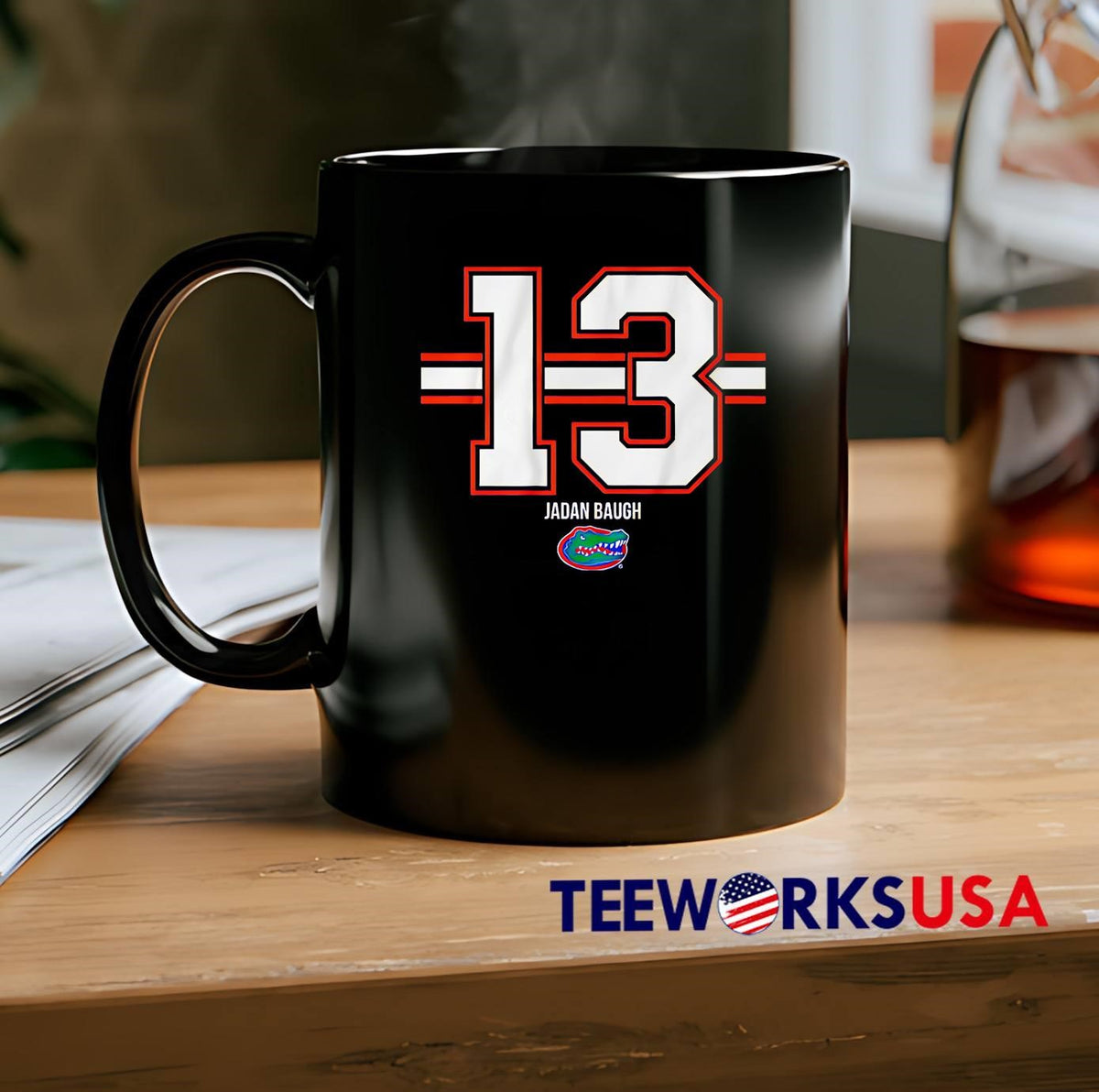 Jadan Baugh 13 Stripe Florida Gators - Adult & Kids T-Shirts, Sweatshirts & Hoodies apparel design preview 2