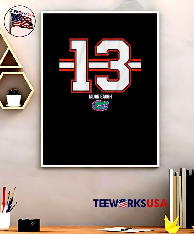 Jadan Baugh 13 Stripe Florida Gators - Adult & Kids T-Shirts, Sweatshirts & Hoodies apparel design preview 5