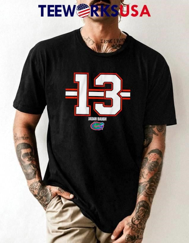 Jadan Baugh 13 Stripe Florida Gators - Adult & Kids T-Shirts, Sweatshirts & Hoodies apparel design preview 1