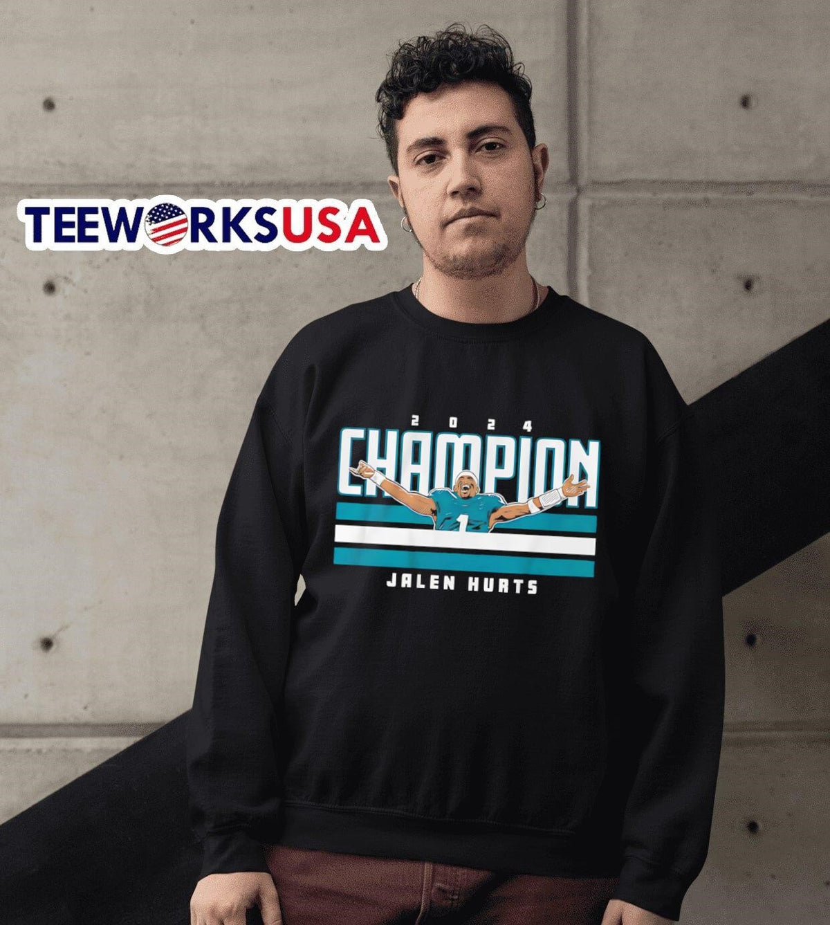 Jalen Hurts Champion - Adult & Kids T-Shirts, Sweatshirts & Hoodies apparel design preview 6