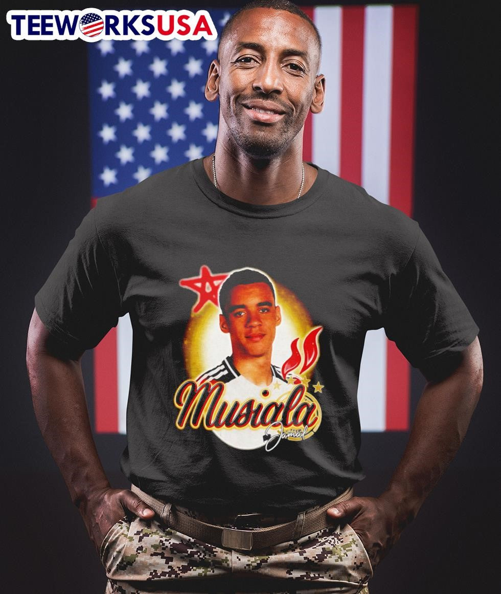 Jamal Musiala Euro 2024 - Adult & Kids T-Shirts, Sweatshirts & Hoodies apparel design preview 1