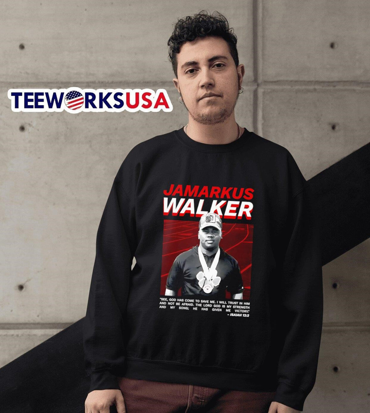 Jamarkus Walker see God has come to save me - Adult & Kids T-Shirts, Sweatshirts & Hoodies apparel design preview 6