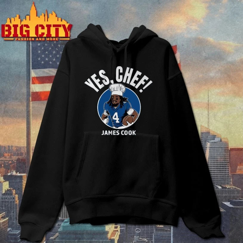 James Cook Buffalo Billls Yes Chef - Adult & Kids T-Shirts, Sweatshirts & Hoodies apparel design preview 2