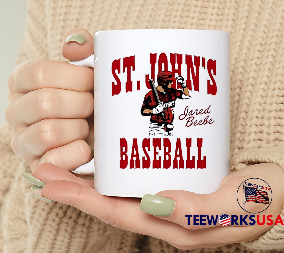 Jared beebe st. john's red storm cartoon - Adult & Kids T-Shirts, Sweatshirts & Hoodies apparel design preview 6