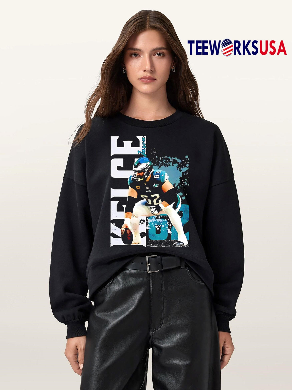 Jason Kelce Philadelphia Eagles classic - Adult & Kids T-Shirts, Sweatshirts & Hoodies apparel design preview 5