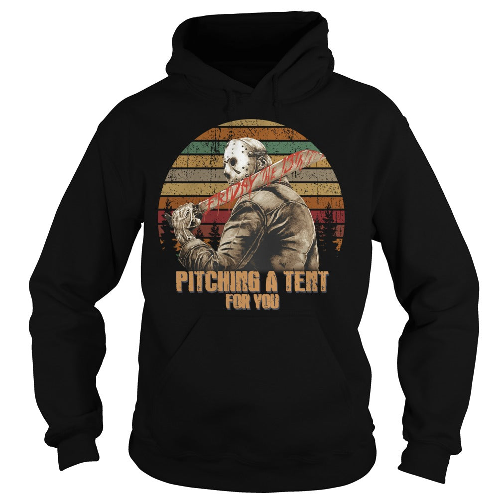 Jason Voorhees Pitching A Tent For You - Adult & Kids T-Shirts, Sweatshirts & Hoodies apparel design preview 4