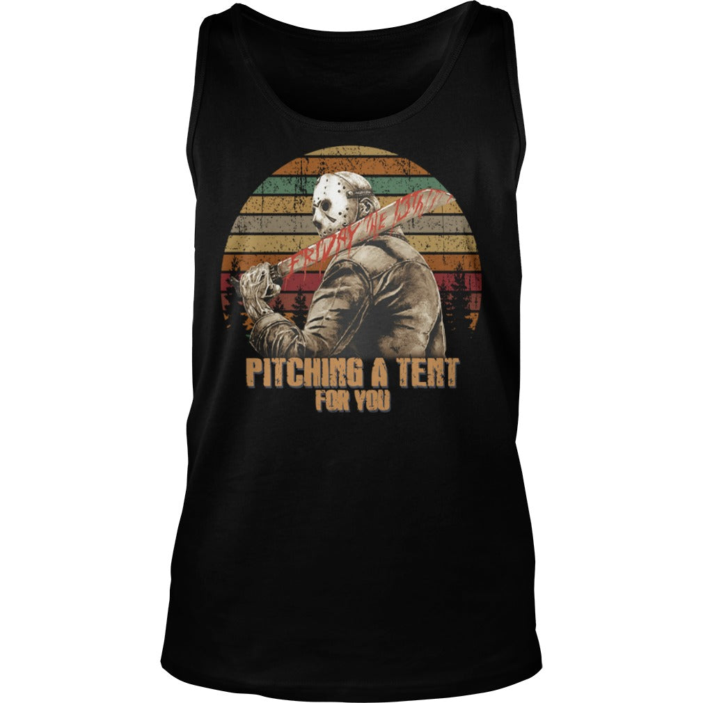 Jason Voorhees Pitching A Tent For You - Adult & Kids T-Shirts, Sweatshirts & Hoodies apparel design preview 3