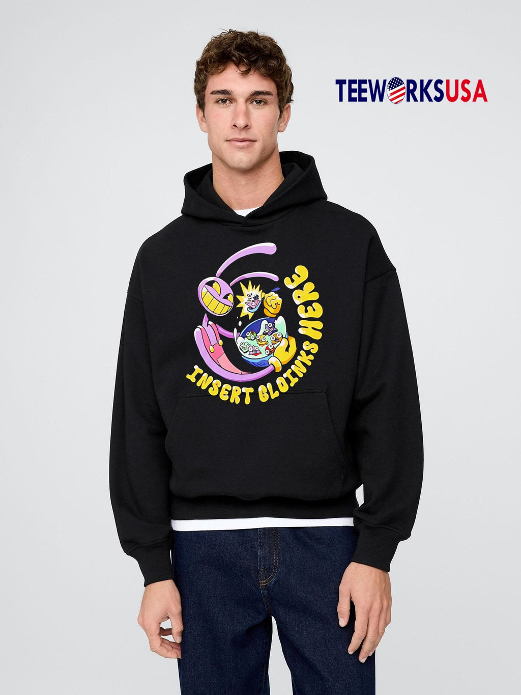 Jax Insert Gloinks Here the Amazing Digital Circus - Adult & Kids T-Shirts, Sweatshirts & Hoodies apparel design preview 2