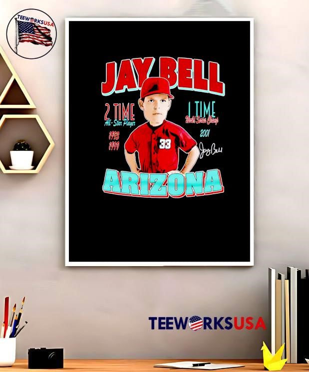 Jay Bell Arizona Comic 2 time all star player - Adult & Kids T-Shirts, Sweatshirts & Hoodies apparel design preview 5