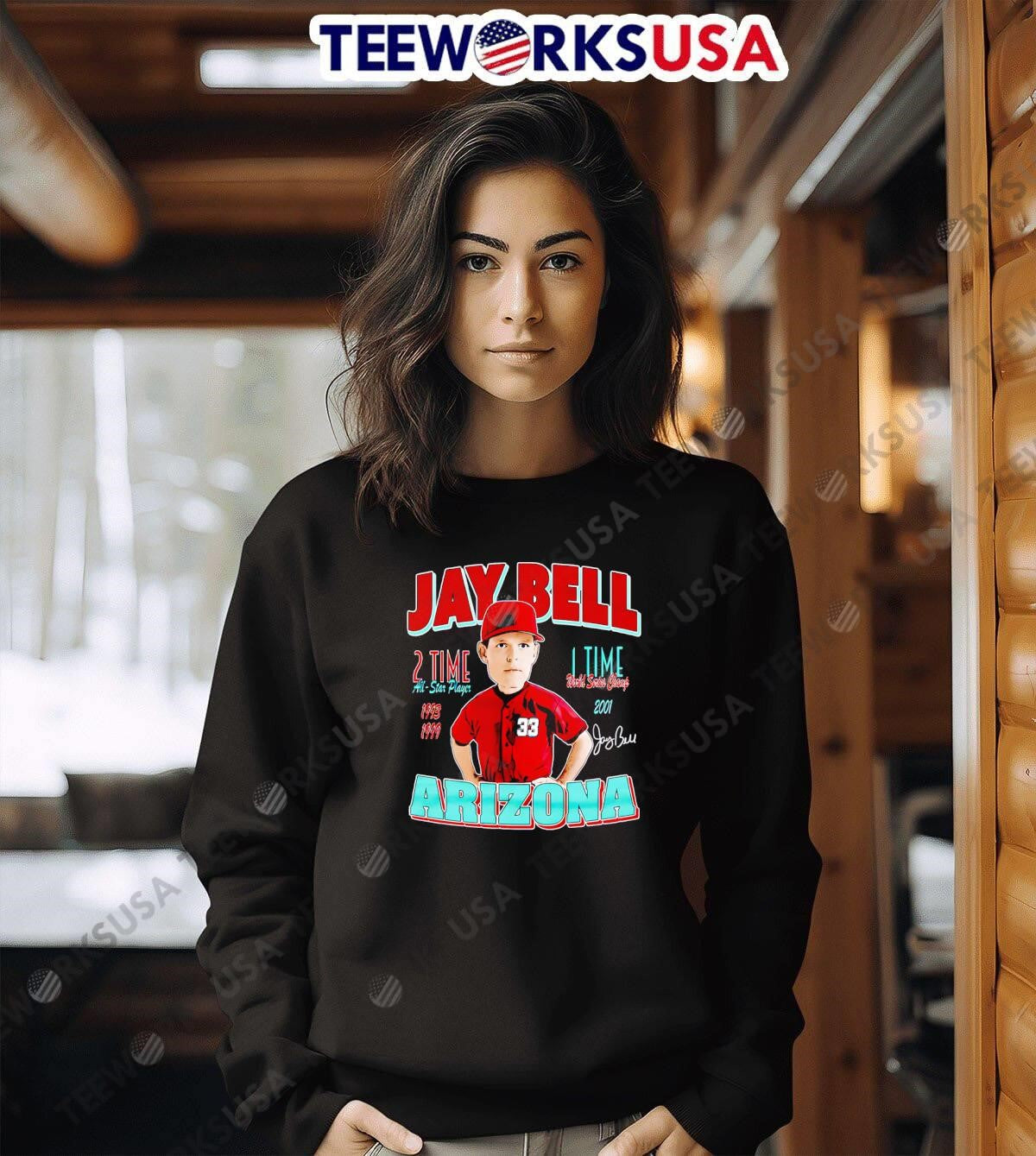Jay Bell Arizona Comic 2 time all star player - Adult & Kids T-Shirts, Sweatshirts & Hoodies apparel design preview 6