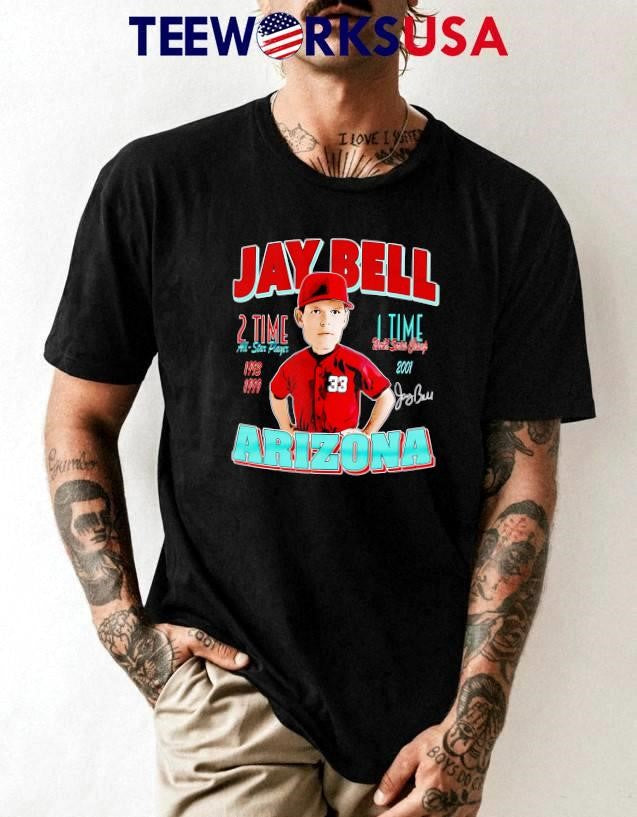 Jay Bell Arizona Comic 2 time all star player - Adult & Kids T-Shirts, Sweatshirts & Hoodies apparel design preview 1
