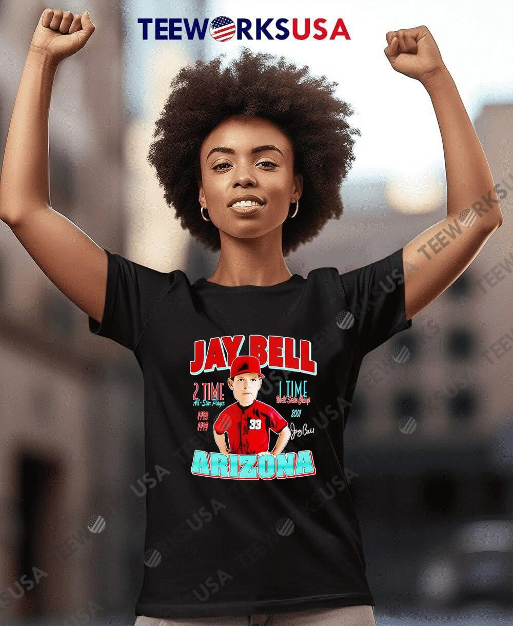 Jay Bell Arizona Comic 2 time all star player - Adult & Kids T-Shirts, Sweatshirts & Hoodies apparel design preview 8