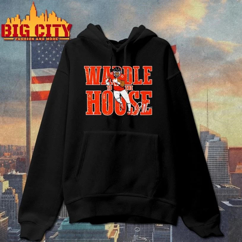 Jaylen Waddle To The House Denver Signature - Adult & Kids T-Shirts, Sweatshirts & Hoodies apparel design preview 2