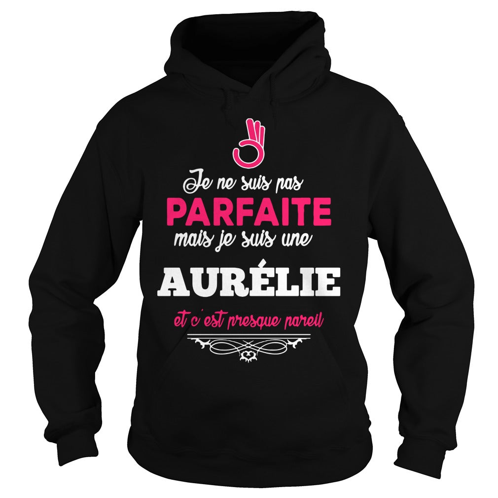 Je Ne Suis Pas Parfaite Mais Une Aurelie Etc Est - Adult & Kids T-Shirts, Sweatshirts & Hoodies apparel design preview 4