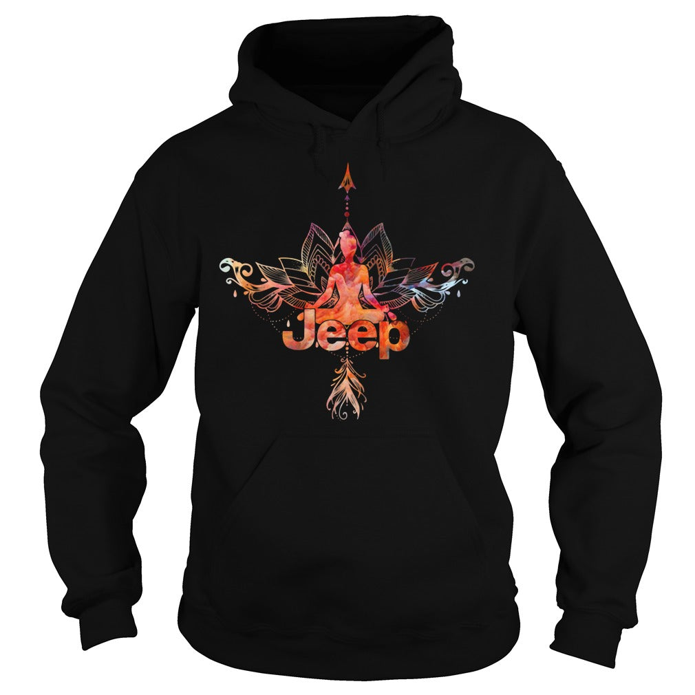 Jeep Girl Yoga - Adult & Kids T-Shirts, Sweatshirts & Hoodies apparel design preview 4