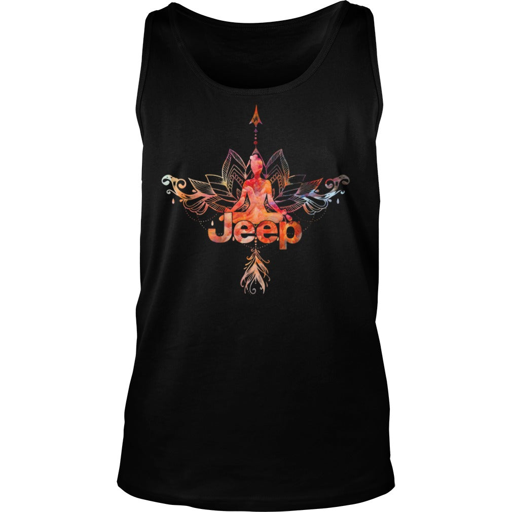 Jeep Girl Yoga - Adult & Kids T-Shirts, Sweatshirts & Hoodies apparel design preview 3