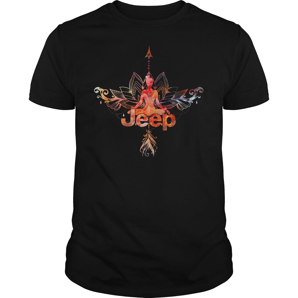 Jeep Girl Yoga - Adult & Kids T-Shirts, Sweatshirts & Hoodies apparel design preview 1